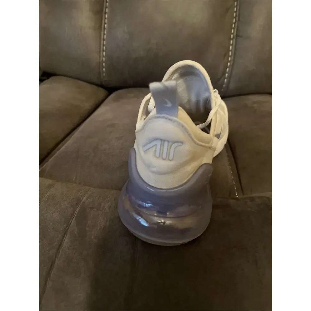Nike Air Max 270 White Blue Whisper Shoes Football Grey AH6789-121 Women’s 8